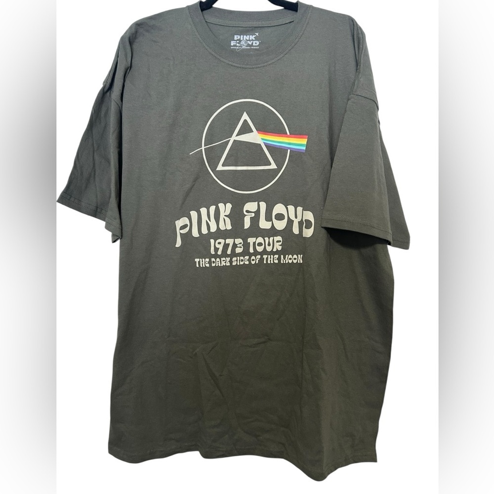 Pink Floyd Dark Side of the Moon Green T-Shirt Size X large